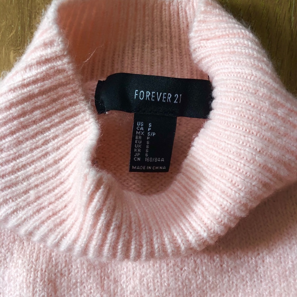 Pink and Red Color-block sweater - Picture 2 of 2